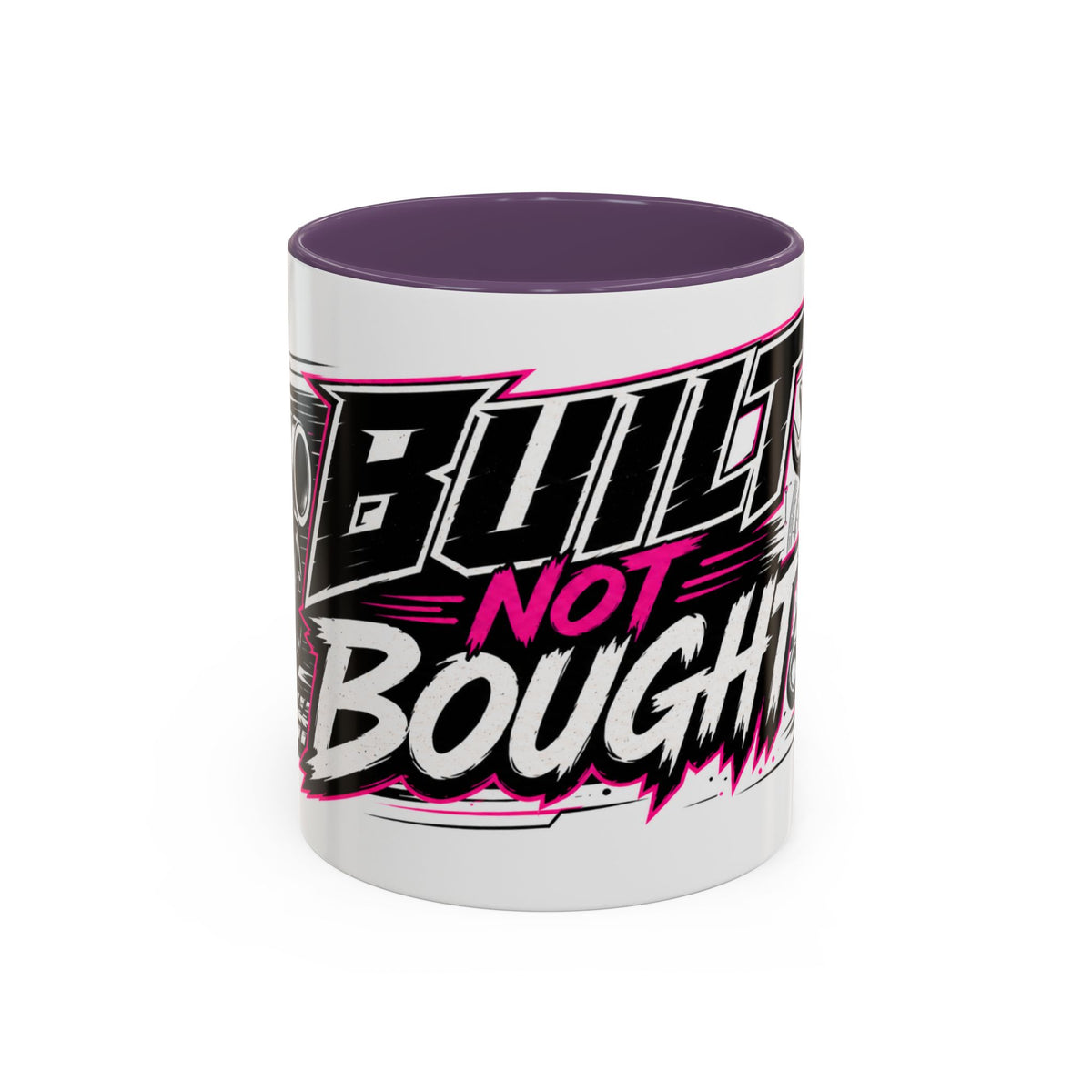 Copy of Built Not Bought Coffee Mug — Mechanics, Car Enthusiast Garage Mug, Pink Details (11/15oz)