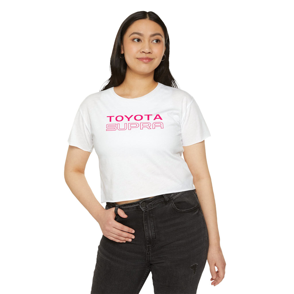 Toyota Supra Nightcity Crop Top | Neon Car Graphic