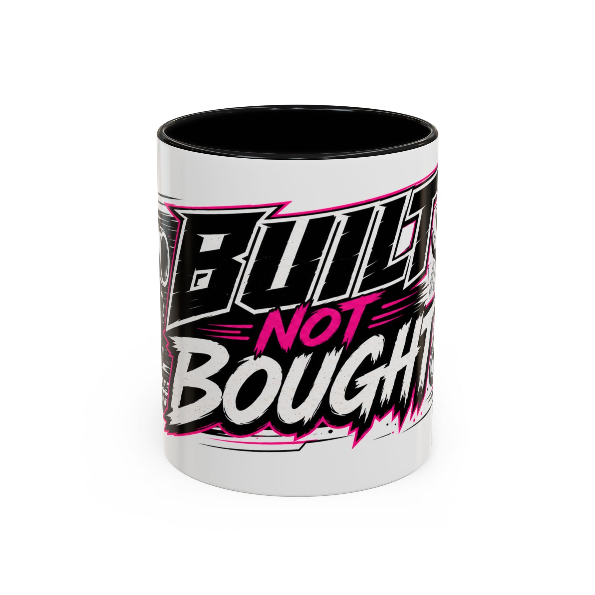 Copy of Built Not Bought Coffee Mug — Mechanics, Car Enthusiast Garage Mug, Pink Details (11/15oz)