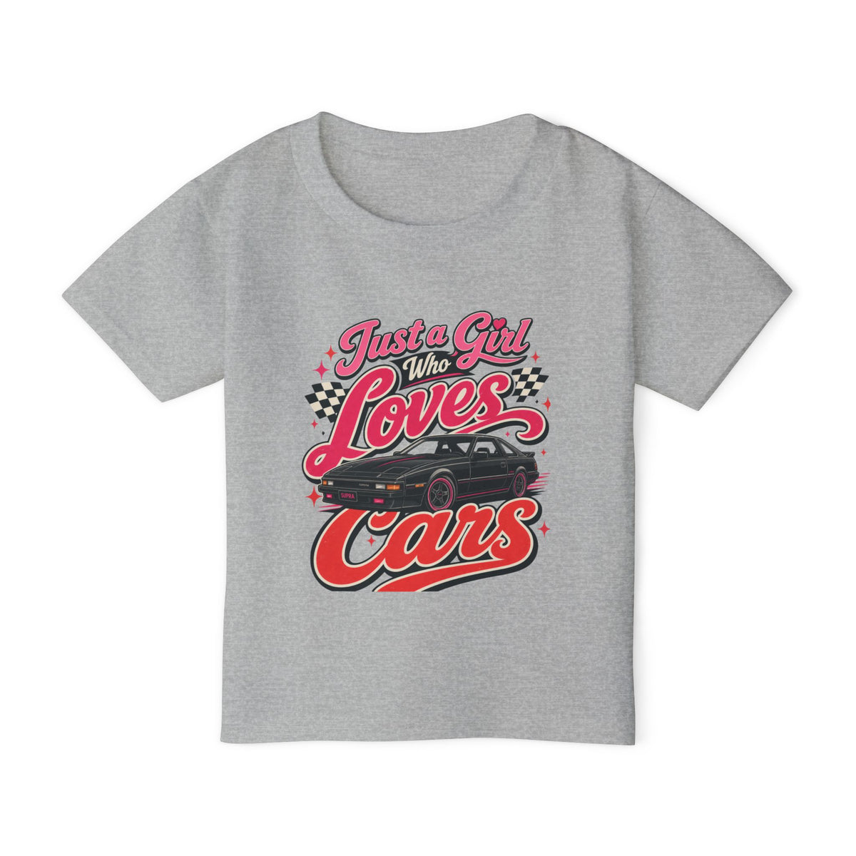 Toddler T-Shirt — "Just a Girl Who Loves Cars" Toyota Supra Tee