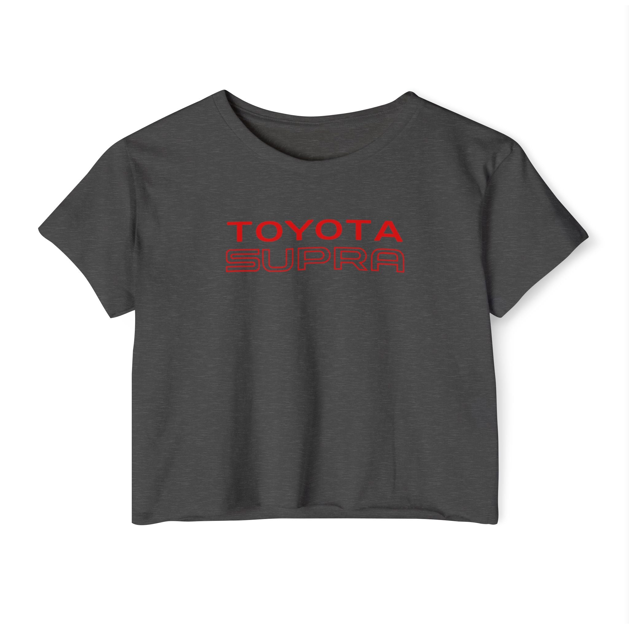 Toyota Supra Retro Graphic Crop Top | 1987 Racing Sunset