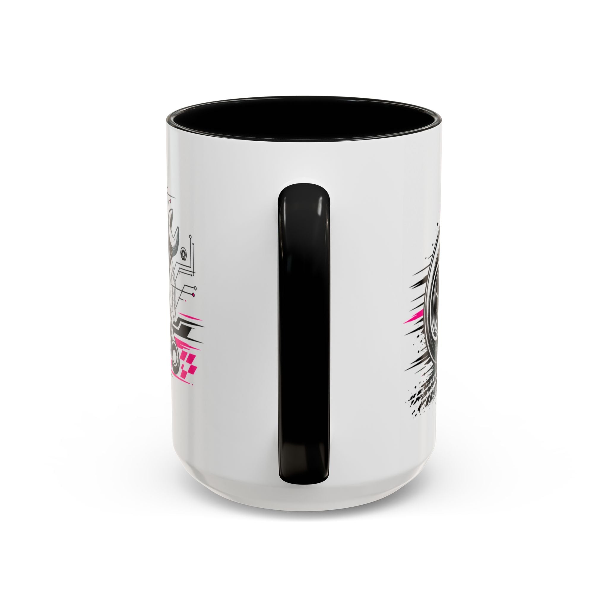 Copy of Built Not Bought Coffee Mug — Mechanics, Car Enthusiast Garage Mug, Pink Details (11/15oz)