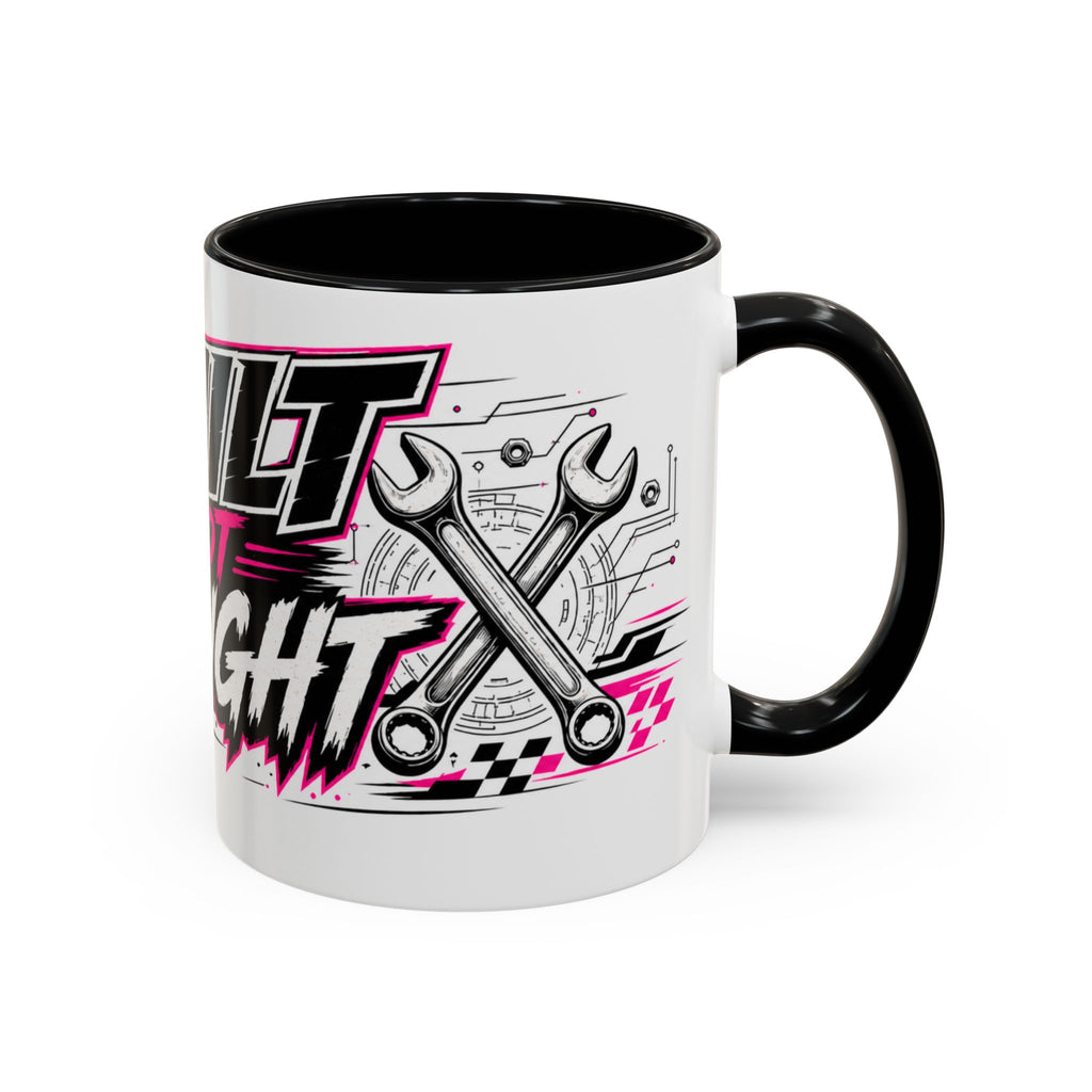 Copy of Built Not Bought Coffee Mug — Mechanics, Car Enthusiast Garage Mug, Pink Details (11/15oz)