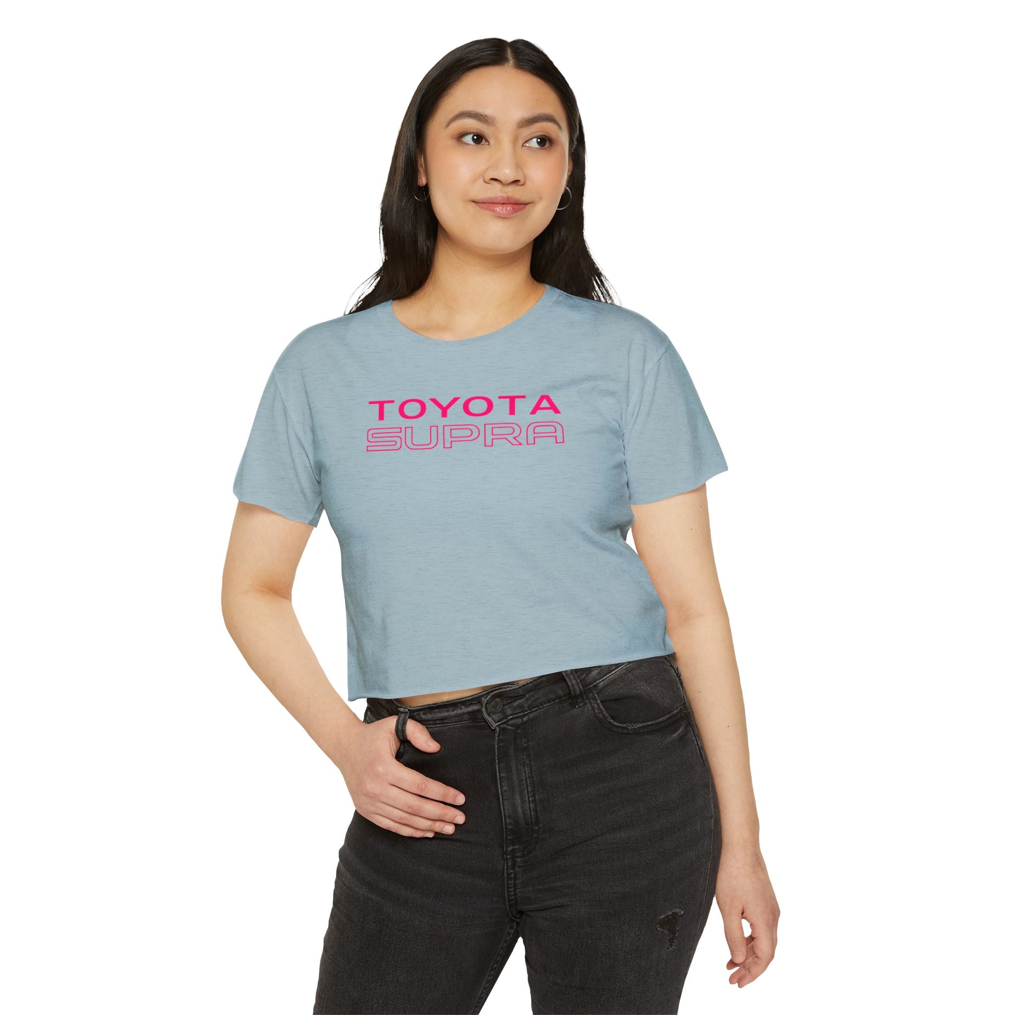 Toyota Supra Nightcity Crop Top | Neon Car Graphic