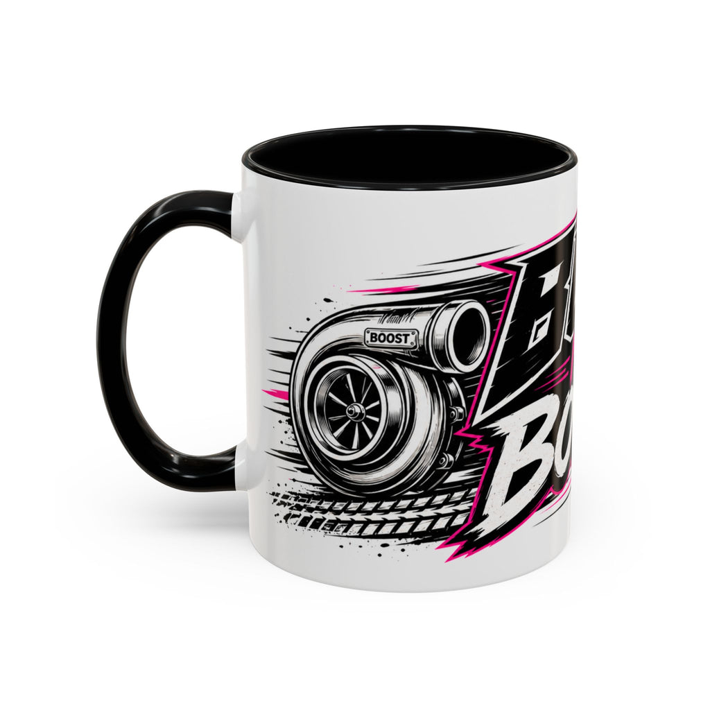Copy of Built Not Bought Coffee Mug — Mechanics, Car Enthusiast Garage Mug, Pink Details (11/15oz)