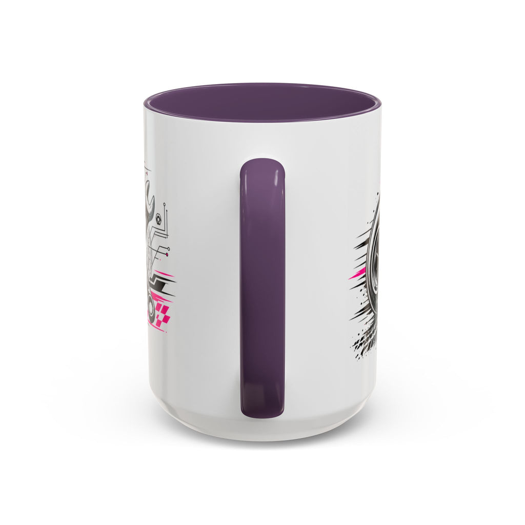Copy of Built Not Bought Coffee Mug — Mechanics, Car Enthusiast Garage Mug, Pink Details (11/15oz)