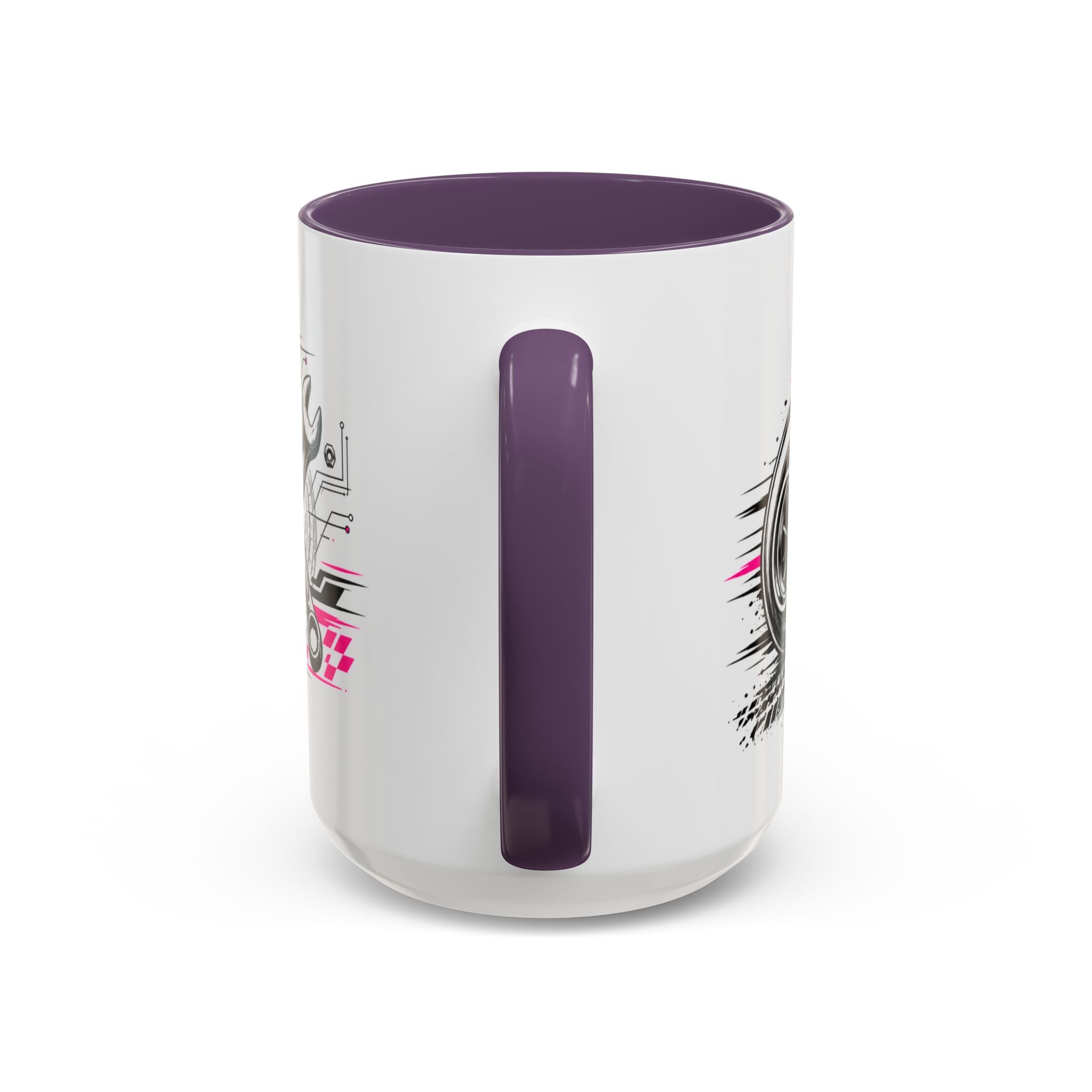 Copy of Built Not Bought Coffee Mug — Mechanics, Car Enthusiast Garage Mug, Pink Details (11/15oz)