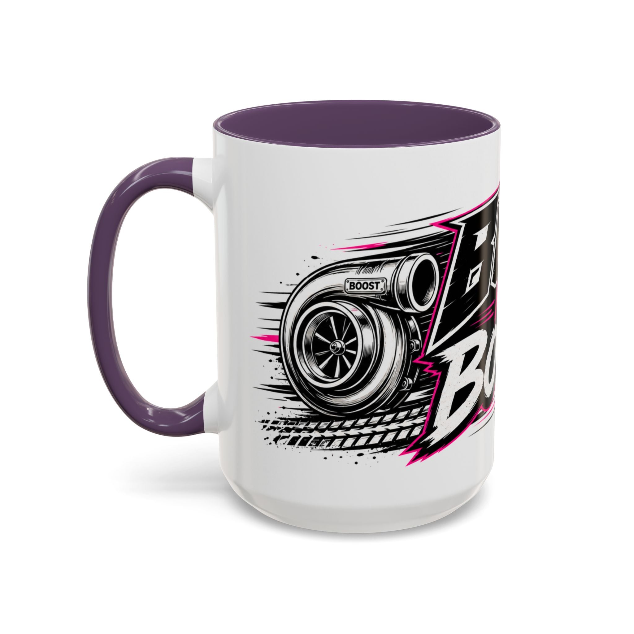 Copy of Built Not Bought Coffee Mug — Mechanics, Car Enthusiast Garage Mug, Pink Details (11/15oz)