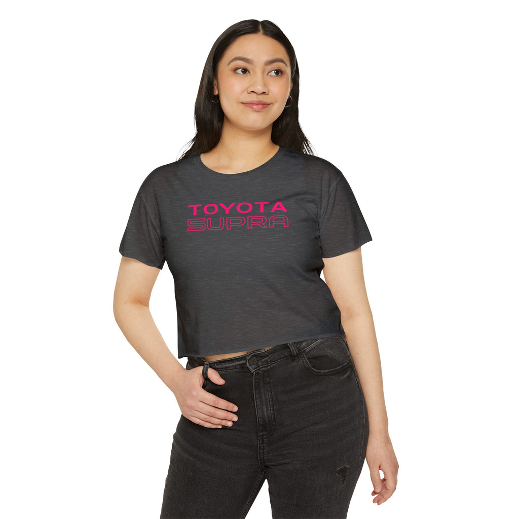Toyota Supra Nightcity Crop Top | Neon Car Graphic