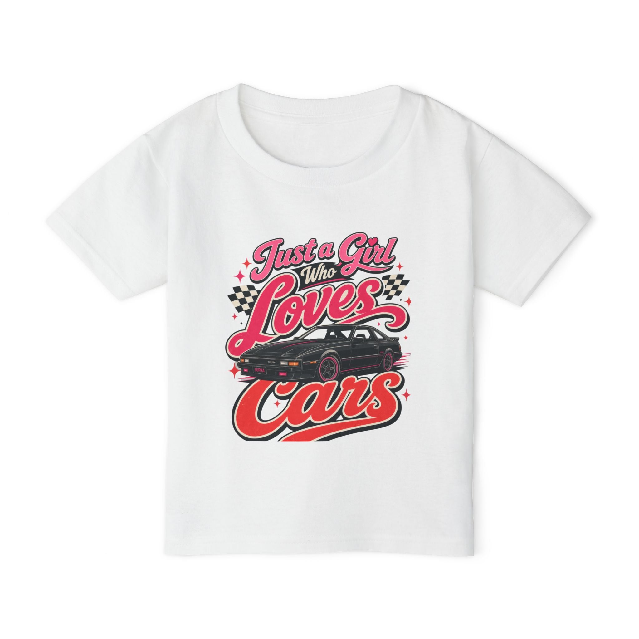 Toddler T-Shirt — "Just a Girl Who Loves Cars" Toyota Supra Tee