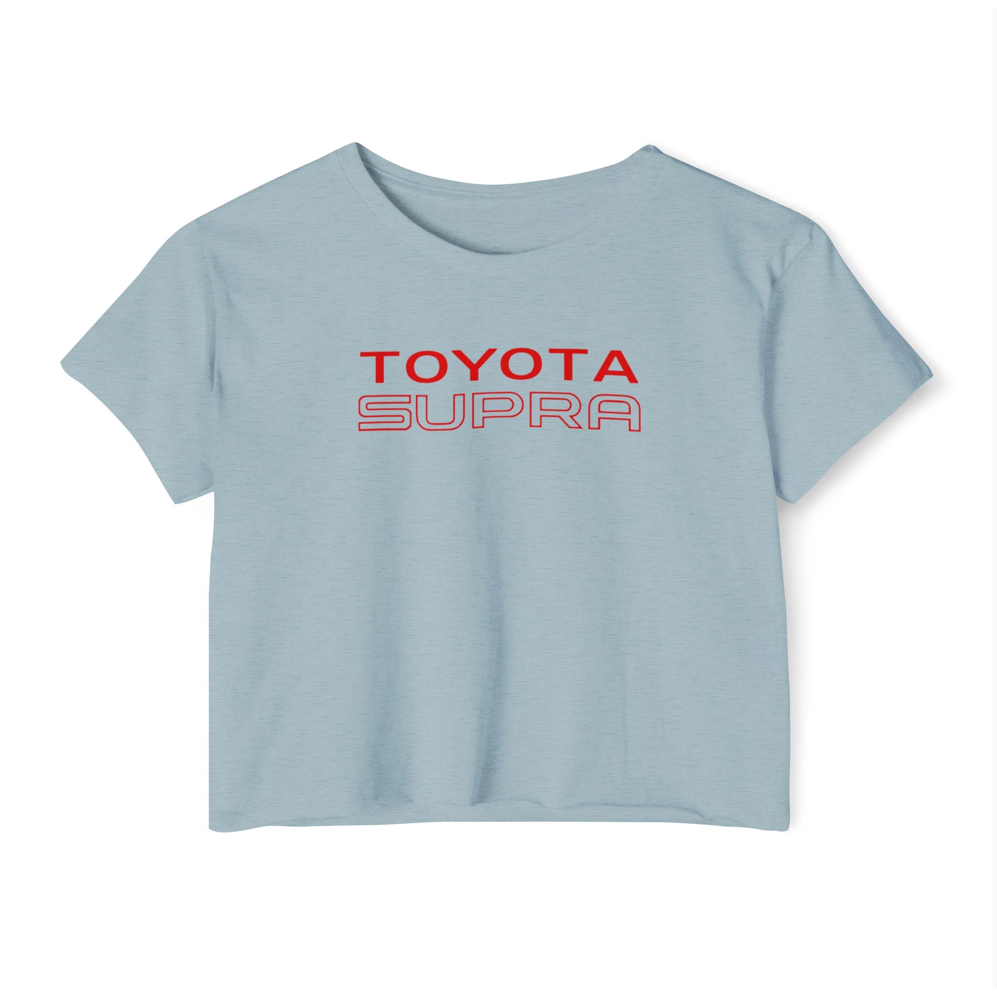 Toyota Supra Retro Graphic Crop Top | 1987 Racing Sunset