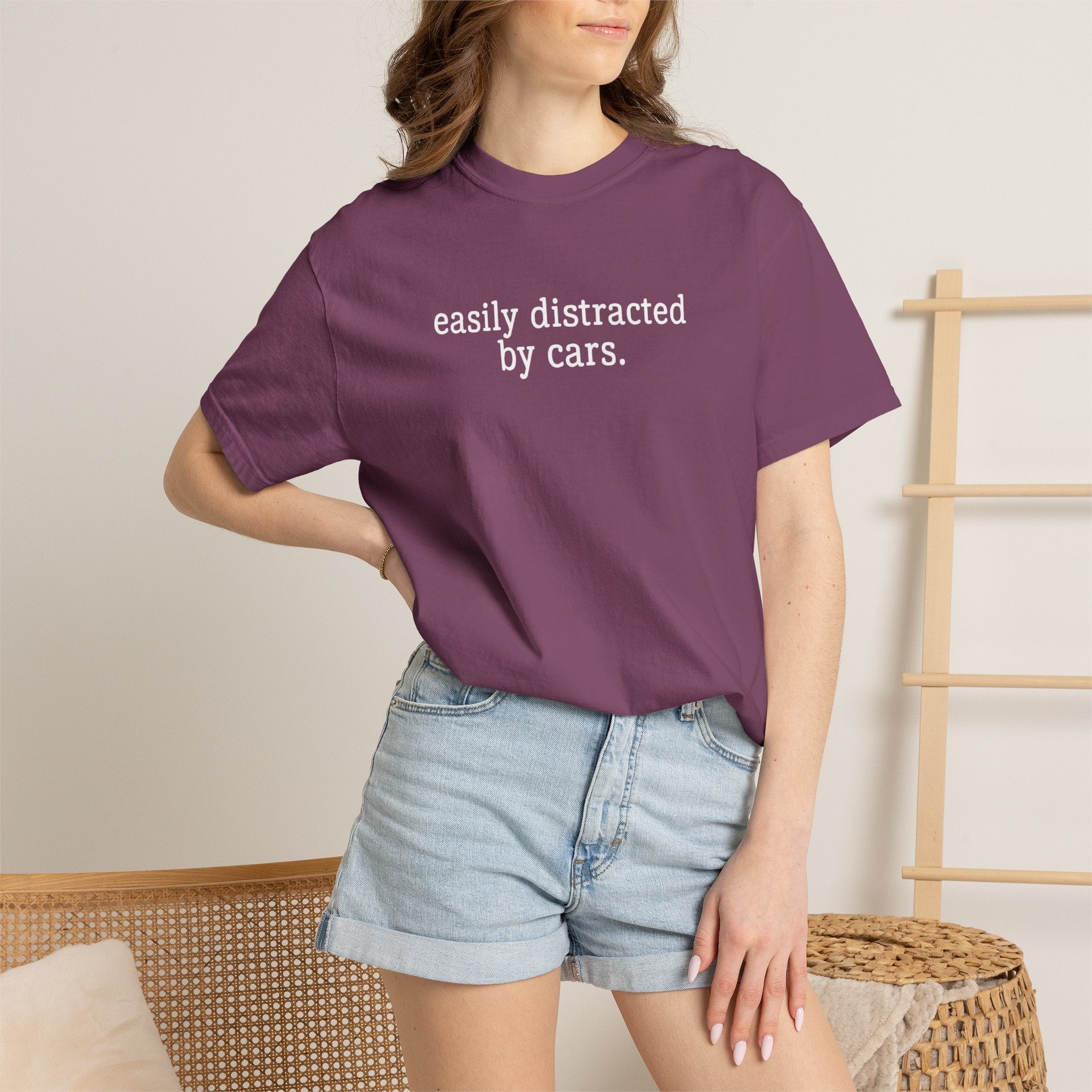 easily distracted by cars T-Shirt | Car Lover Tee