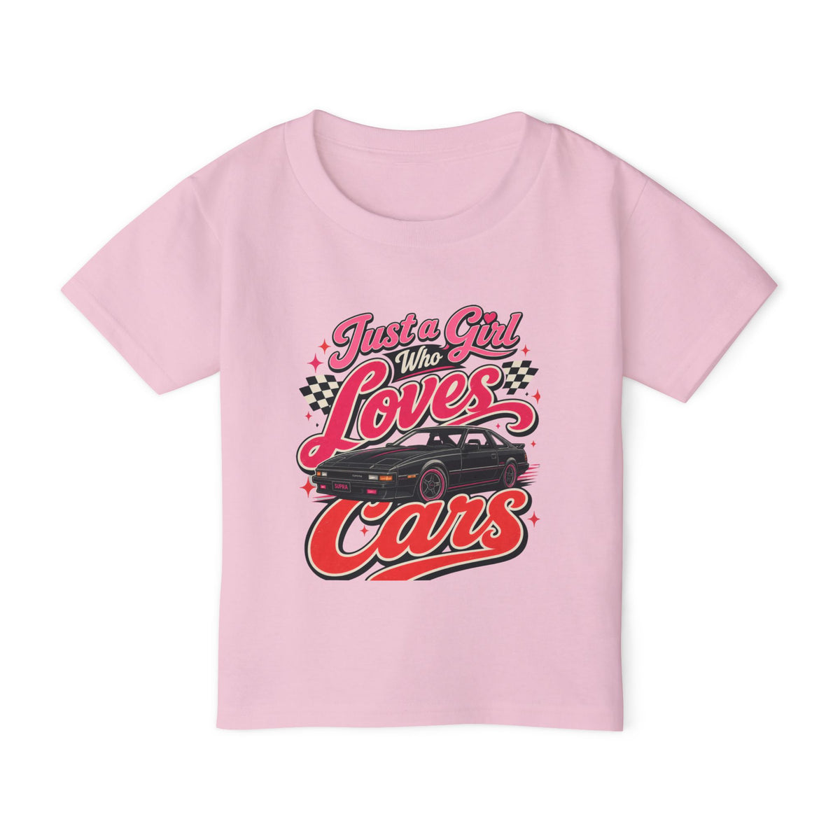 Toddler T-Shirt — "Just a Girl Who Loves Cars" Toyota Supra Tee