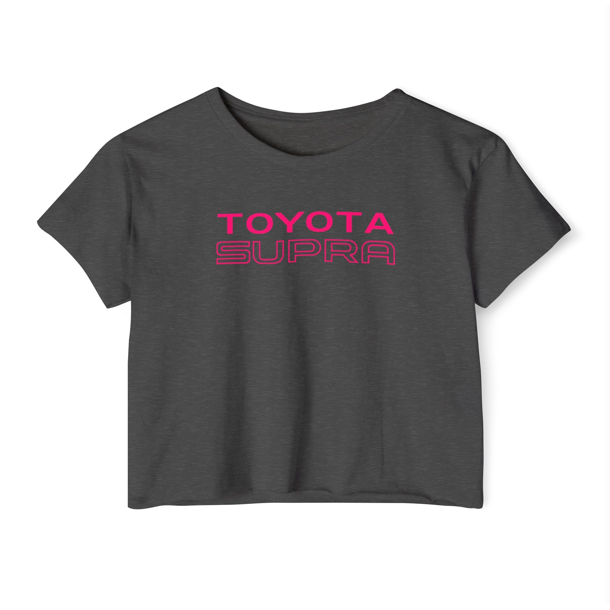 Toyota Supra Nightcity Crop Top | Neon Car Graphic